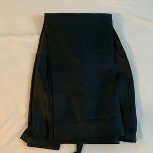 Black silk pants